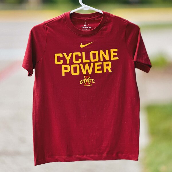 Nike® Youth I-State Cyclone Power Fanwear Cardinal T-shirt